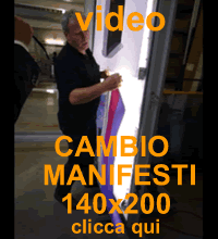 video MANIFESTI 140X200  come applicarli al telo rotante