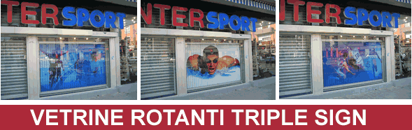 vetrine rotanti per la comunicazione dinamica sul punto vendita