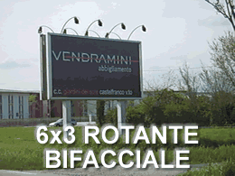 PUBBLICIT&agrave; ESTERNA 6X3