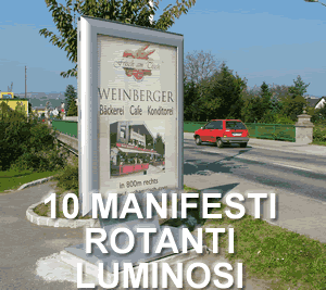 totem pubblicit&agrave; stradale