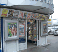 cartelli pubblicitari ROTANTI per EDICOLE