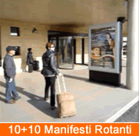 totem bifacciale 10 +10 manifesti aeroporto crotone